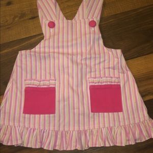 Baby girl overall dress set